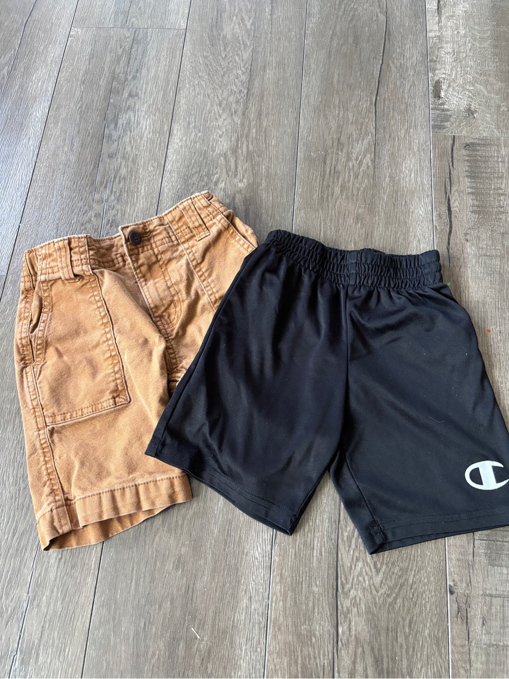 wonder nation Black Athletic Shorts for Kids